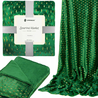 Prikrývka - Polyesterová deka Springos 200 cm x 150 cm odtiene sivej